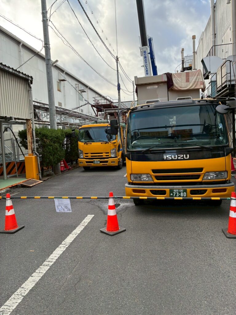 機械輸送現場様子2